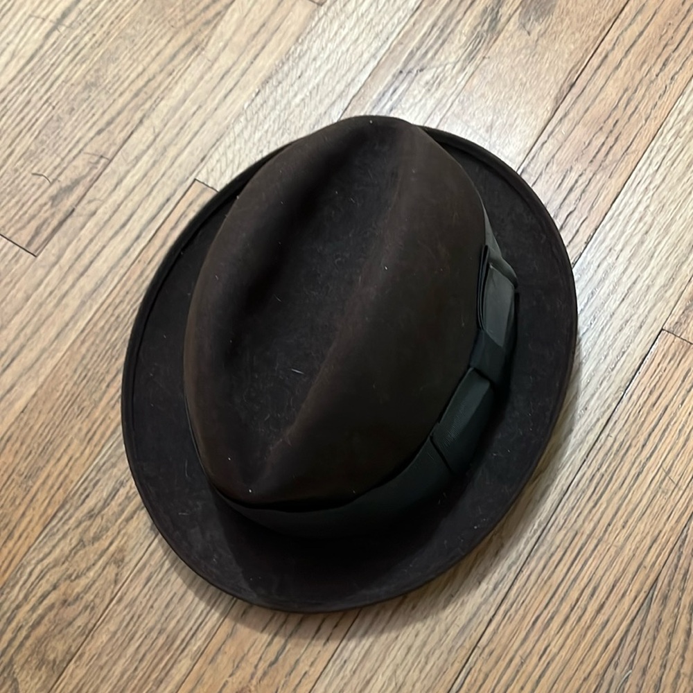 Vintage Bambergers of New Jersey Men’s Fedora hat size 7 1/4 . Some wear